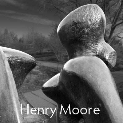 Henry Moore sculpture at Denver Botanic Gardens and Chatfield Gardens
