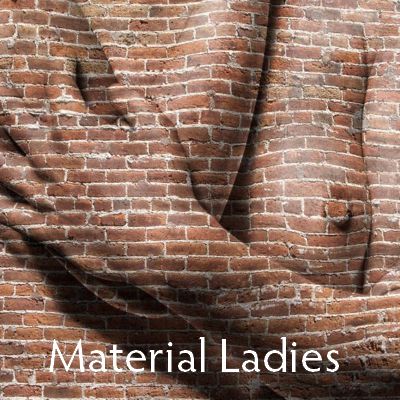 women imagined in wood, stone, bricks, building materials