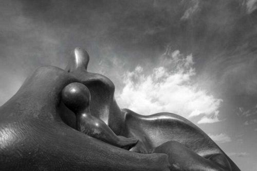 Henry Moore Draped Reclining Mother and Baby (1983)