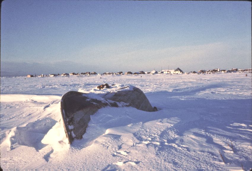 An old wooden boat located on the south side of the island. Roughly 20 yards beyond this boat was lost due to erosion, even on the south side of the island.