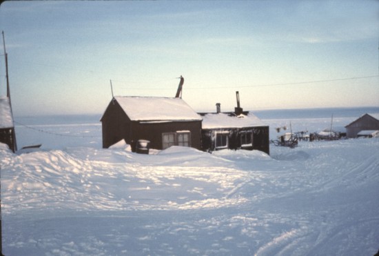 Same house, winter and summer (16). It once belonged to the Sockpick family who moved to Nome then to Anchorage. VISTA volunteers stayed in this house.
